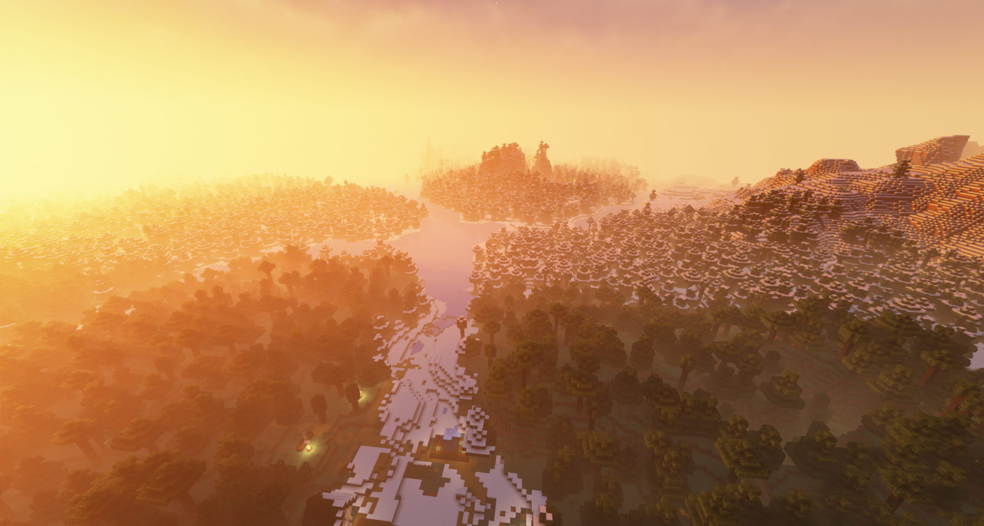 Minecraft screenshot mit shader